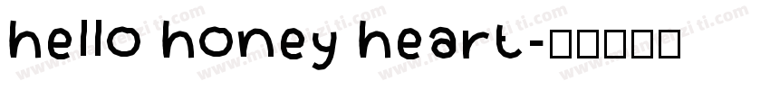 hello honey heart字体转换